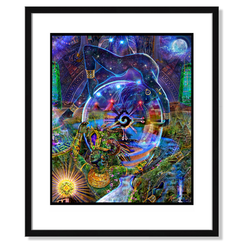 Dance of Nut and Geb Framed Art Print 20x24"