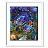 Dance of Nut and Geb Framed Art Print 20x24"