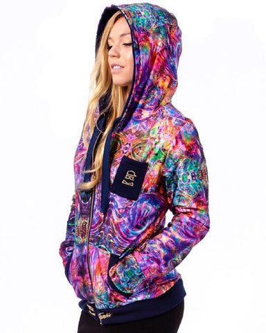 Women's Reversible Hoodie - Abstract