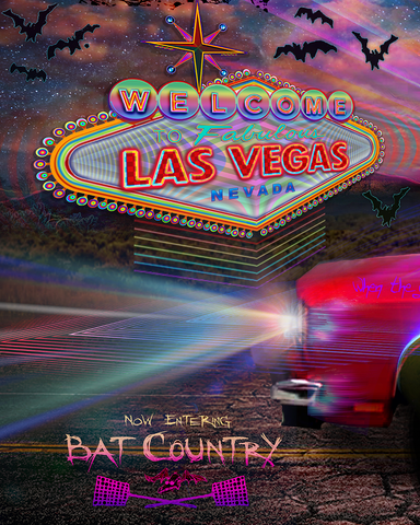 12x29” Limited Edition Bat Country Aluminum Art Print