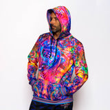 Abstract Pullover Hoodie