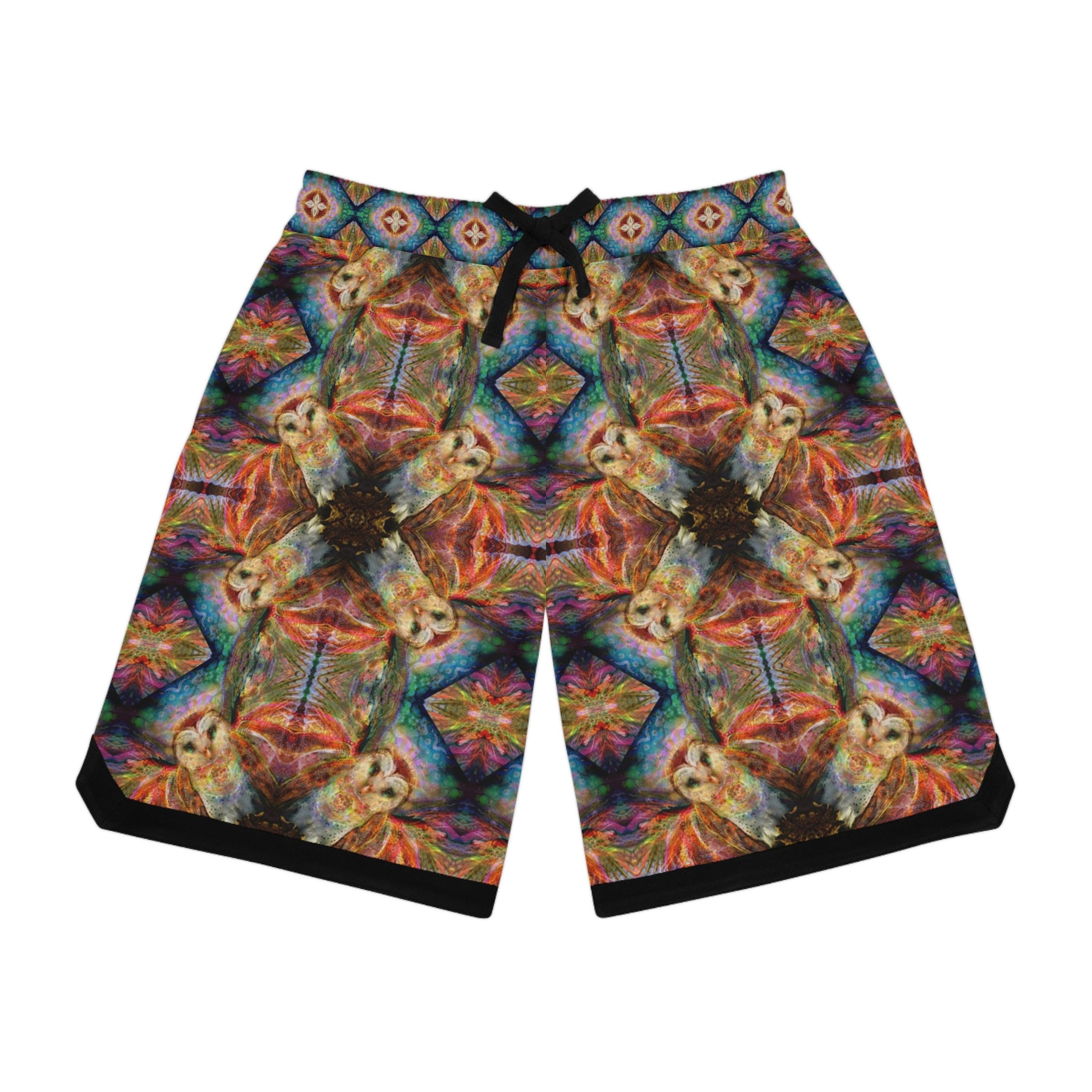 Owl Basketball Rib Shorts (AOP)