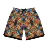 Owl Basketball Rib Shorts (AOP)