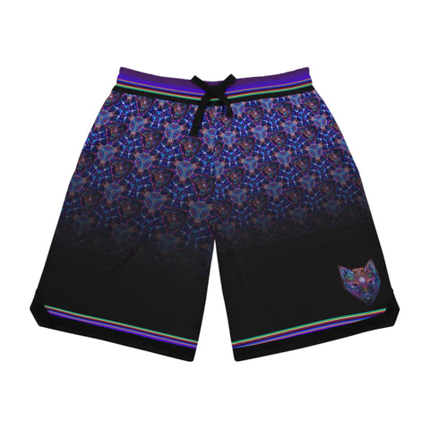Wulfpack Basketball Rib Shorts (AOP)