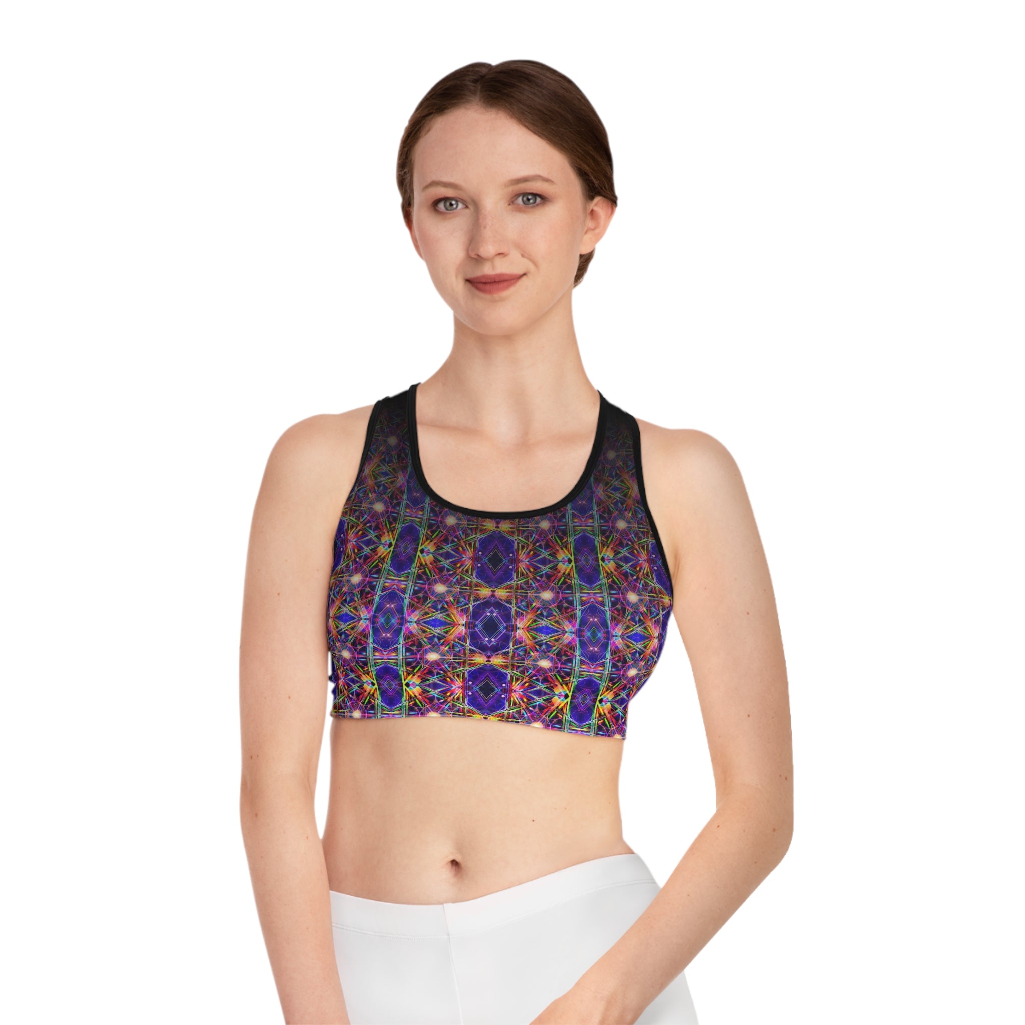 Metatron Cube REPEAT sports bra Sports Bra for Active Lifestyle