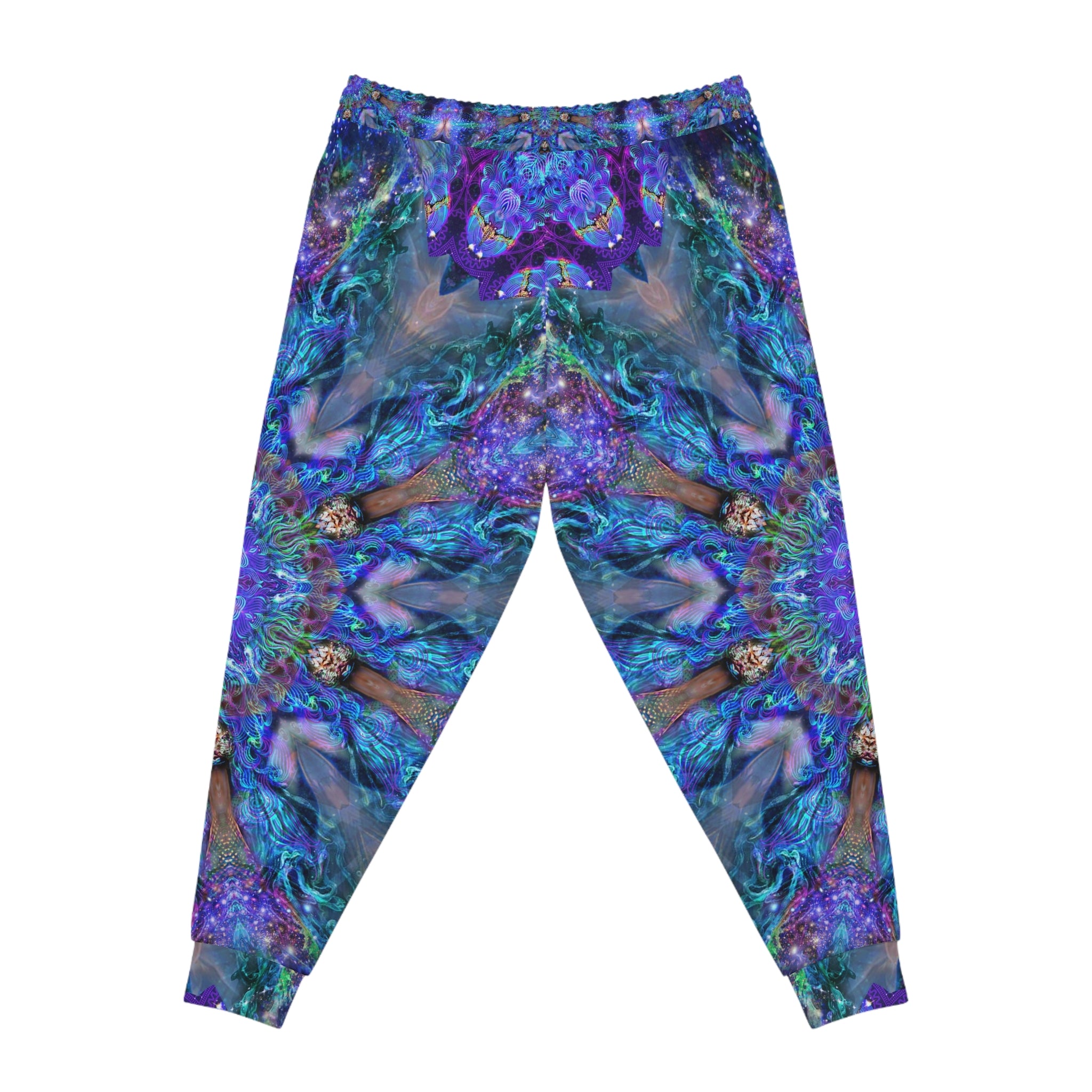 Celestial Vibes Athletic Joggers - Colorful Cosmic Design for Gym and Lounge