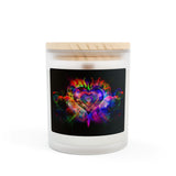 Jumbie Love Frosted Glass Candle, 11oz Heart v1