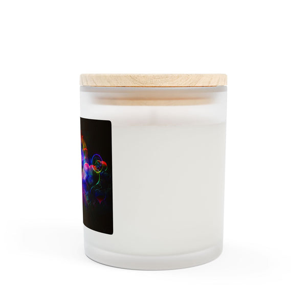 Jumbie Love Frosted Glass Candle, 11oz Heart v1