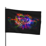 Jumbie Love Flag Single Sided Heart v1