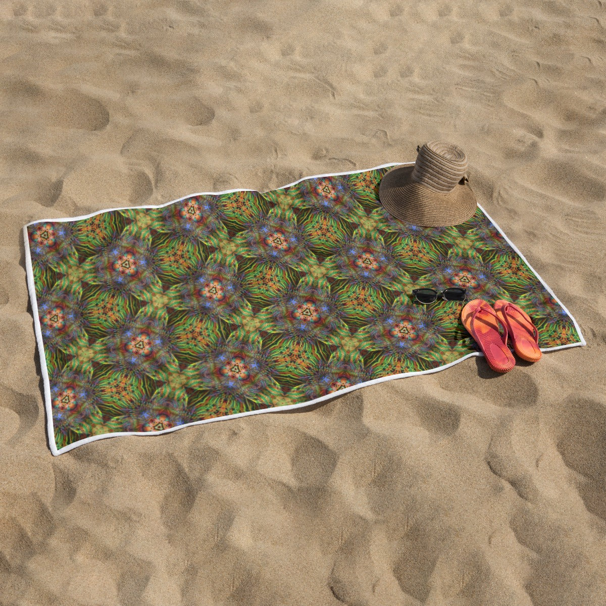 Rectangular Earth Beach Towel