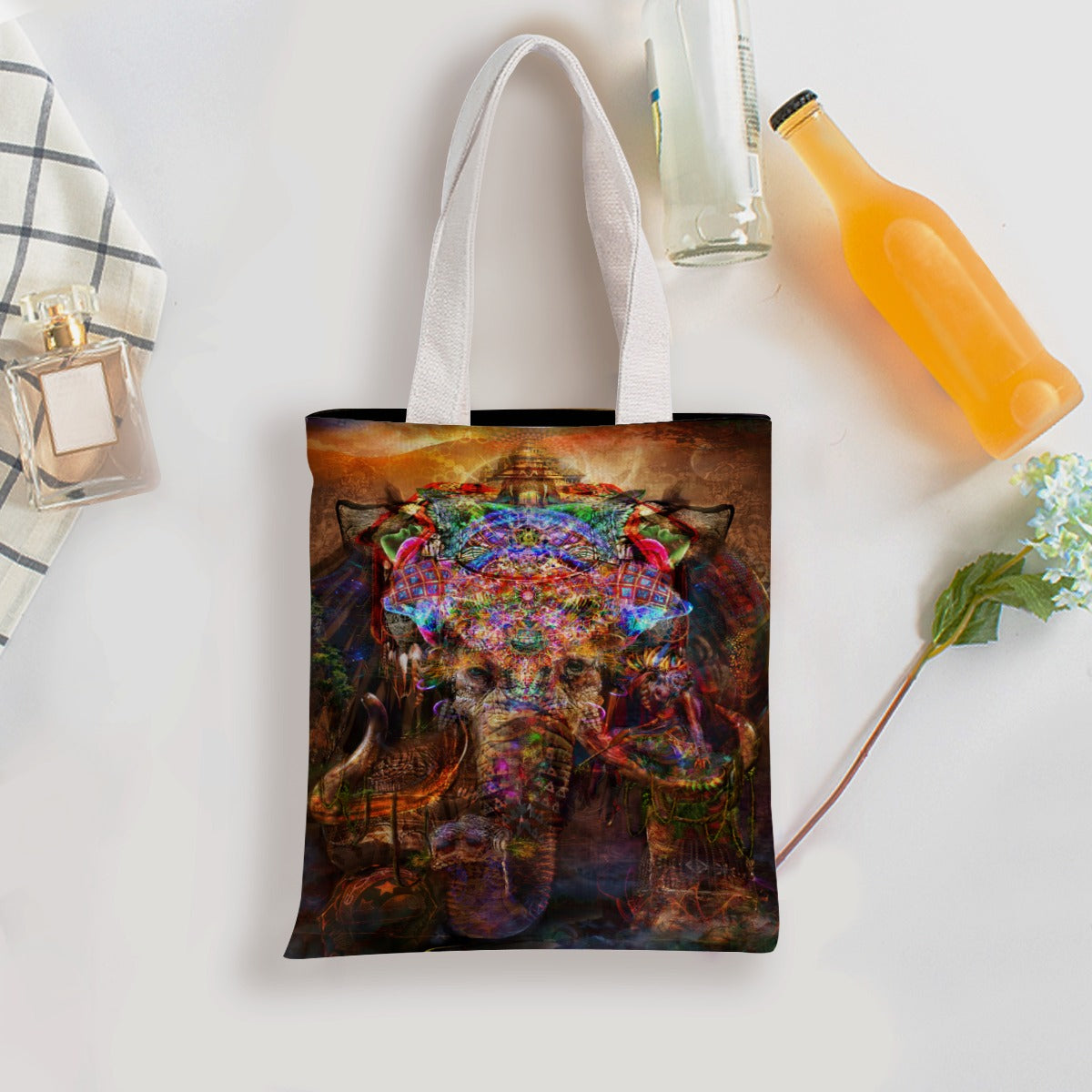 Jumbie Double-Sided Printed Canvas Bag - Ganesha