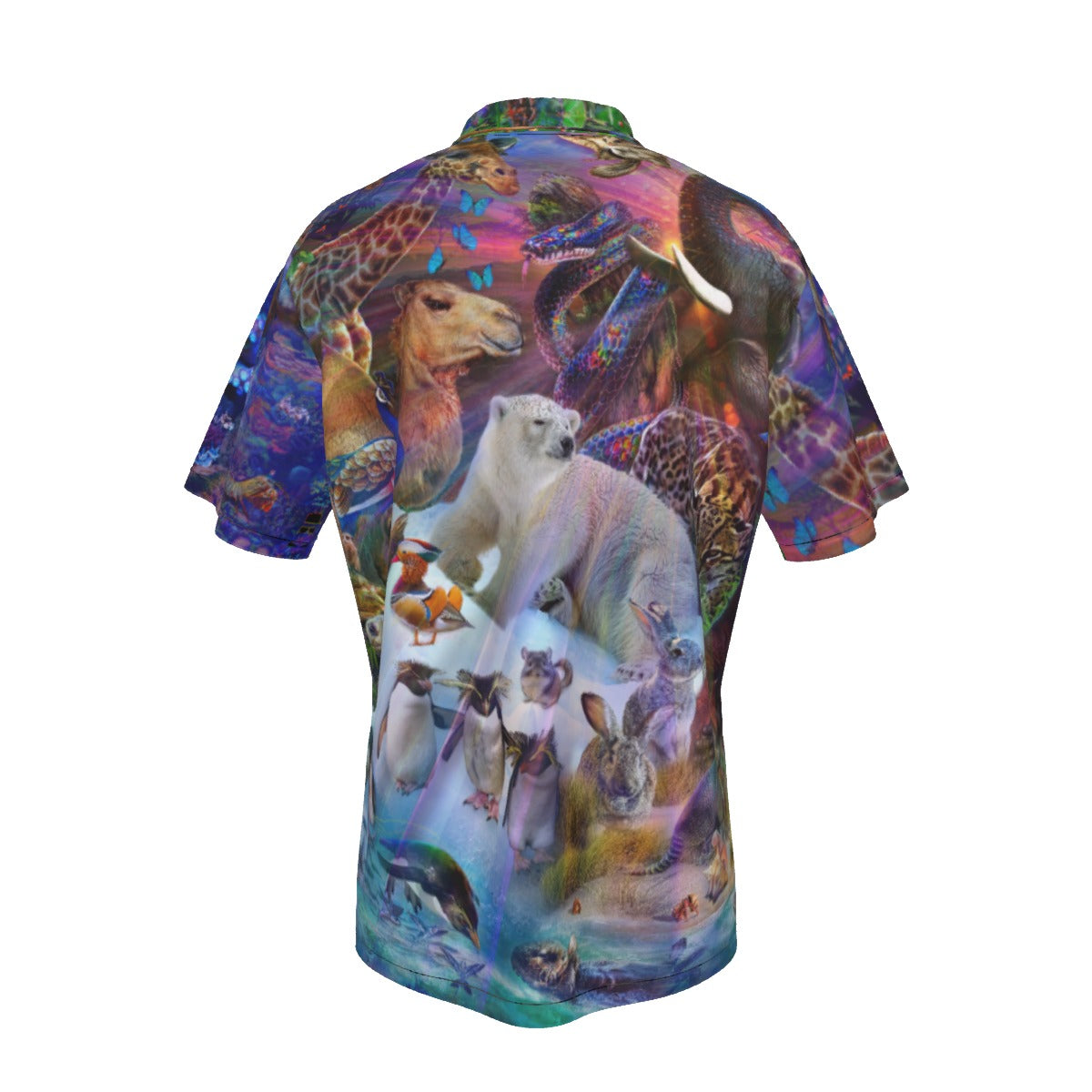 Men's Hawaiian Shirt With Button Closure