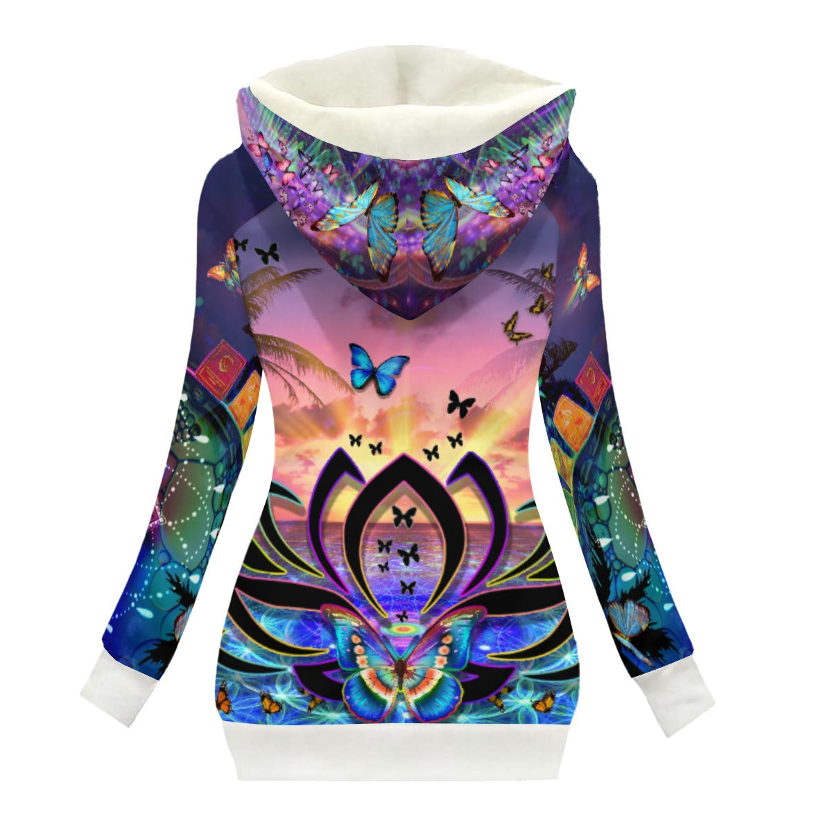 Women's Long Jacket With Fleece Lining