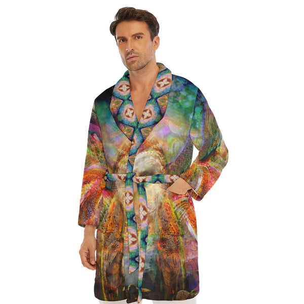 Jumbie Borg Fleece Robe - Owl v1