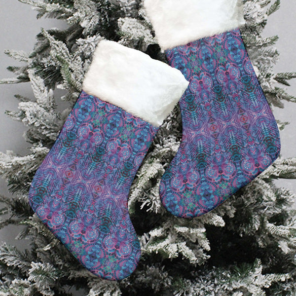 Jumbie Stocking With Plush Cuff - Padma Repeatable