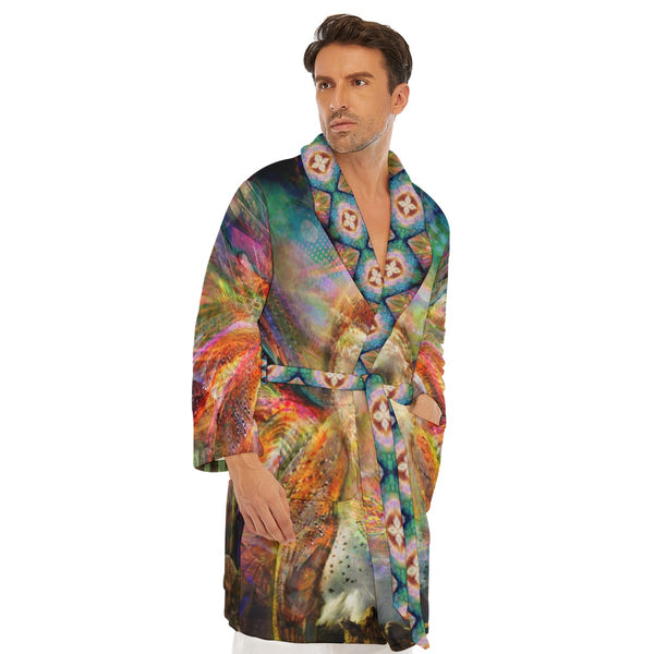 Jumbie Borg Fleece Robe - Owl