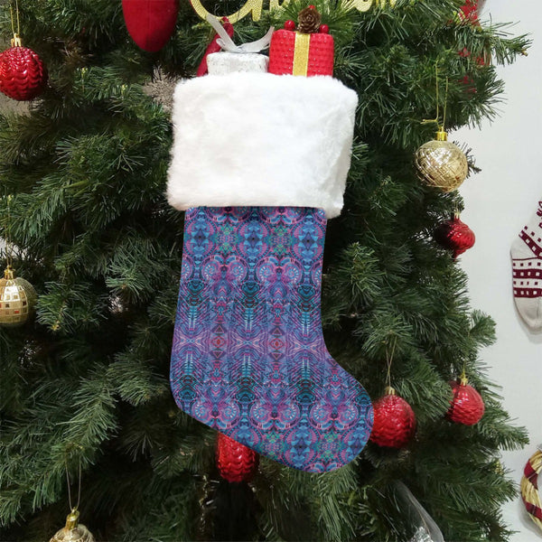 Jumbie Stocking With Plush Cuff - Padma Repeatable