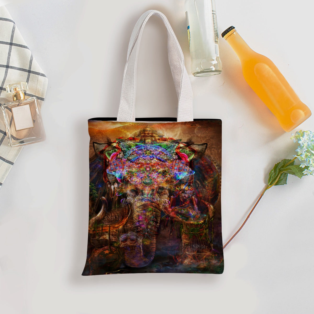 Jumbie Double-Sided Printed Canvas Bag - Ganesha