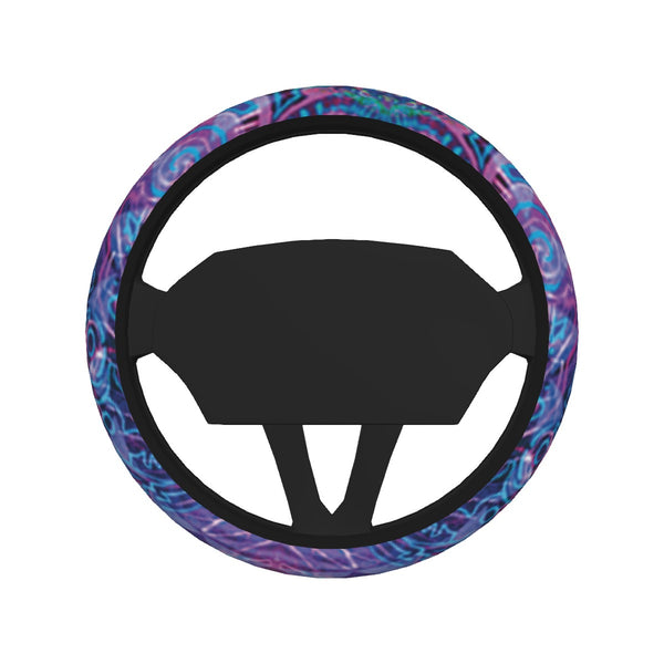 Jumbie All-over Print Steering Wheel Cover - Padma Repeatable