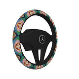 Jumbie All-over Print Steering Wheel Cover - Owl Repeatable