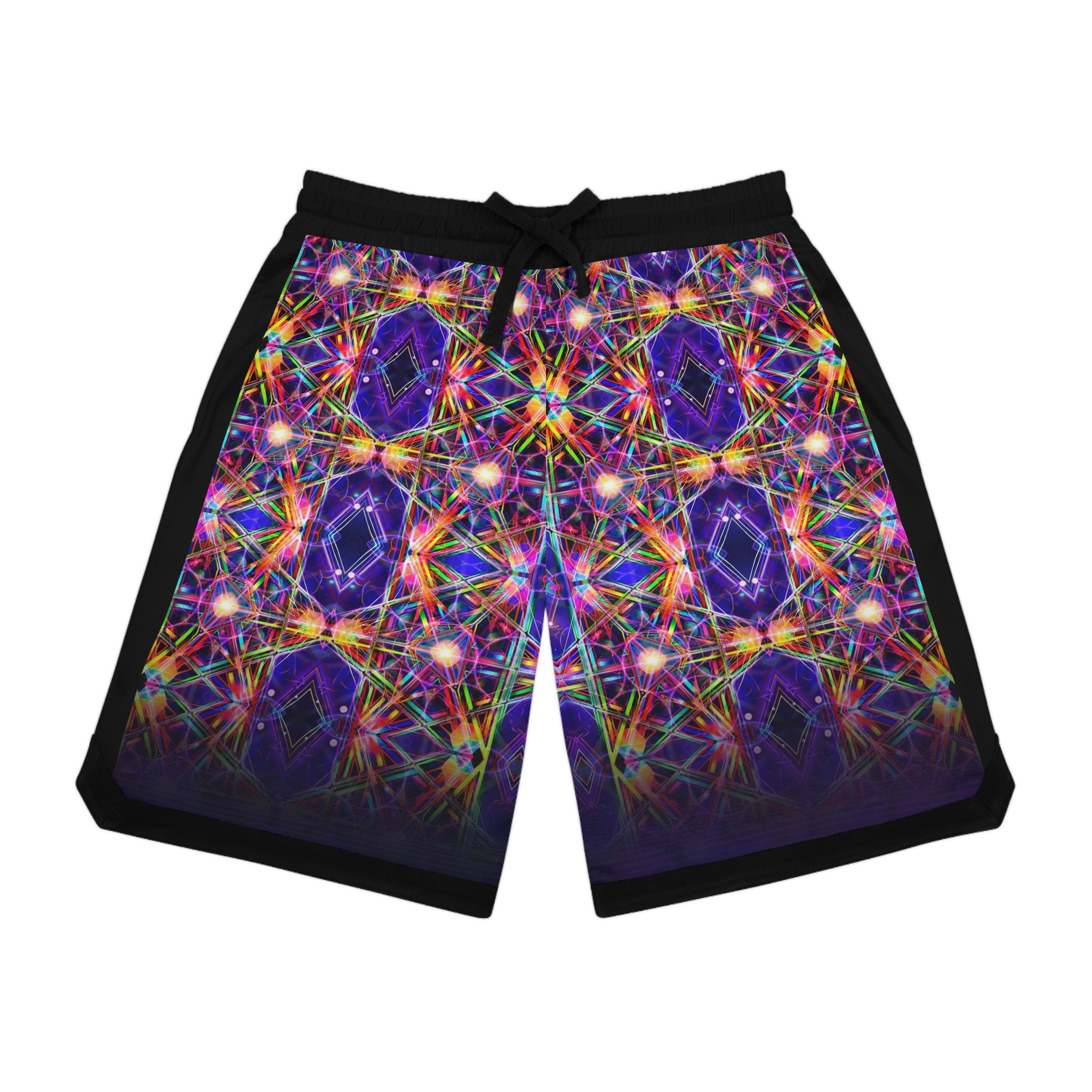 Metatron Cube Basketball Rib Shorts (AOP)