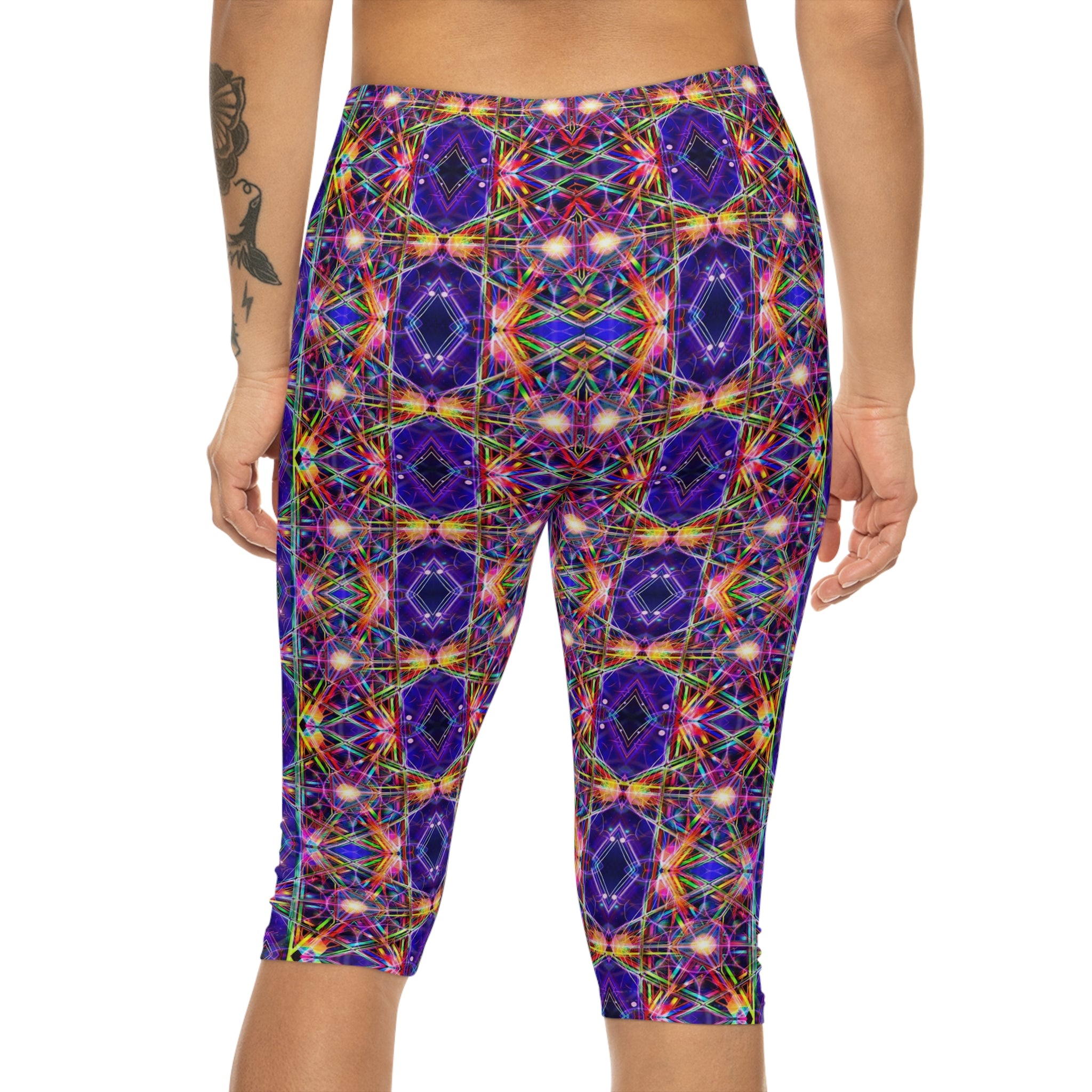 Metatron Cube REPEAT Women’s Capri Leggings