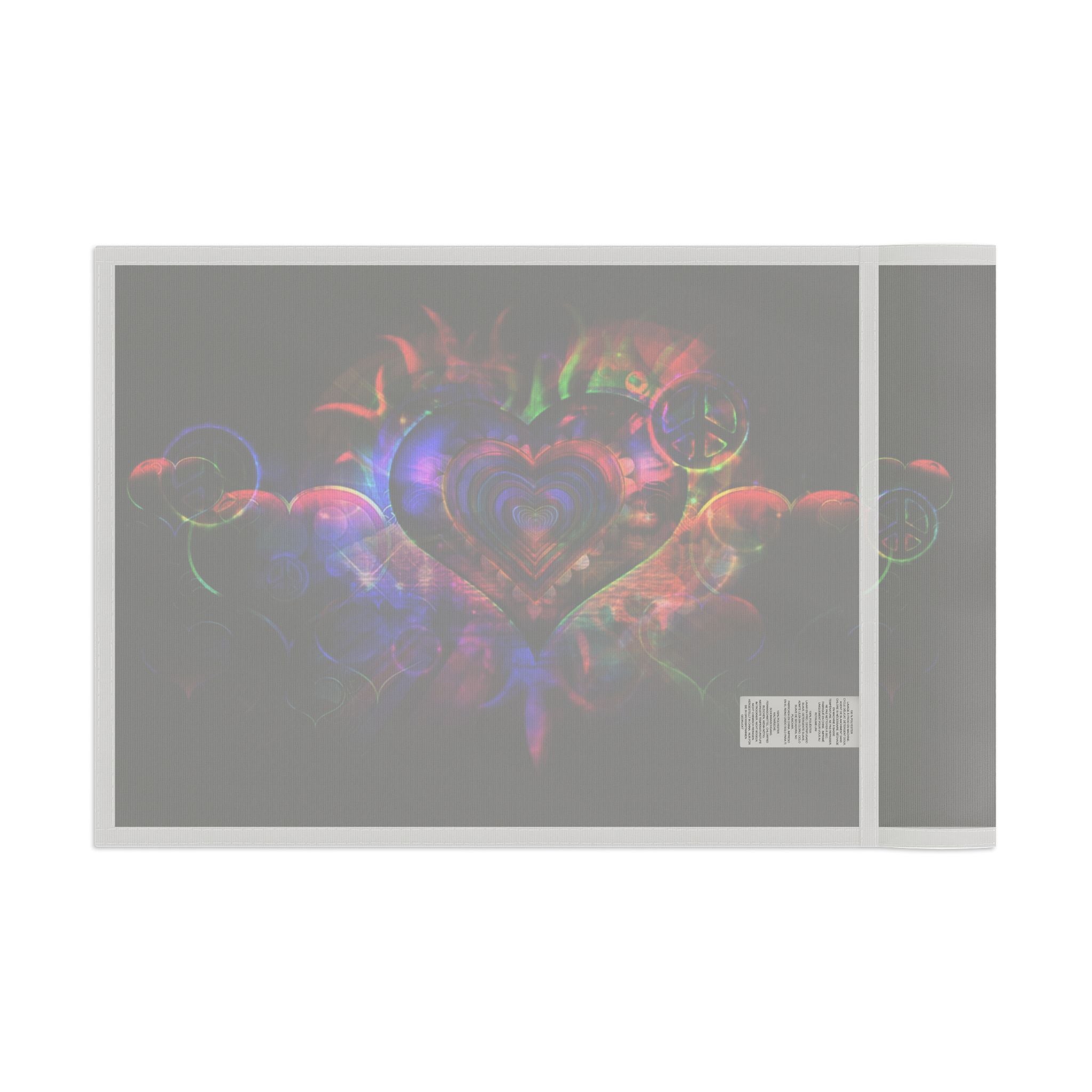 Jumbie Love Flag Single Sided Heart v1