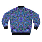 Artistic Men's Bomber Jacket - Vibrant Kaleidoscope Design