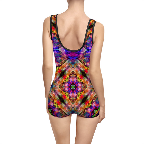 Jumbie Love Women's Vintage Swimsuit Heart v1