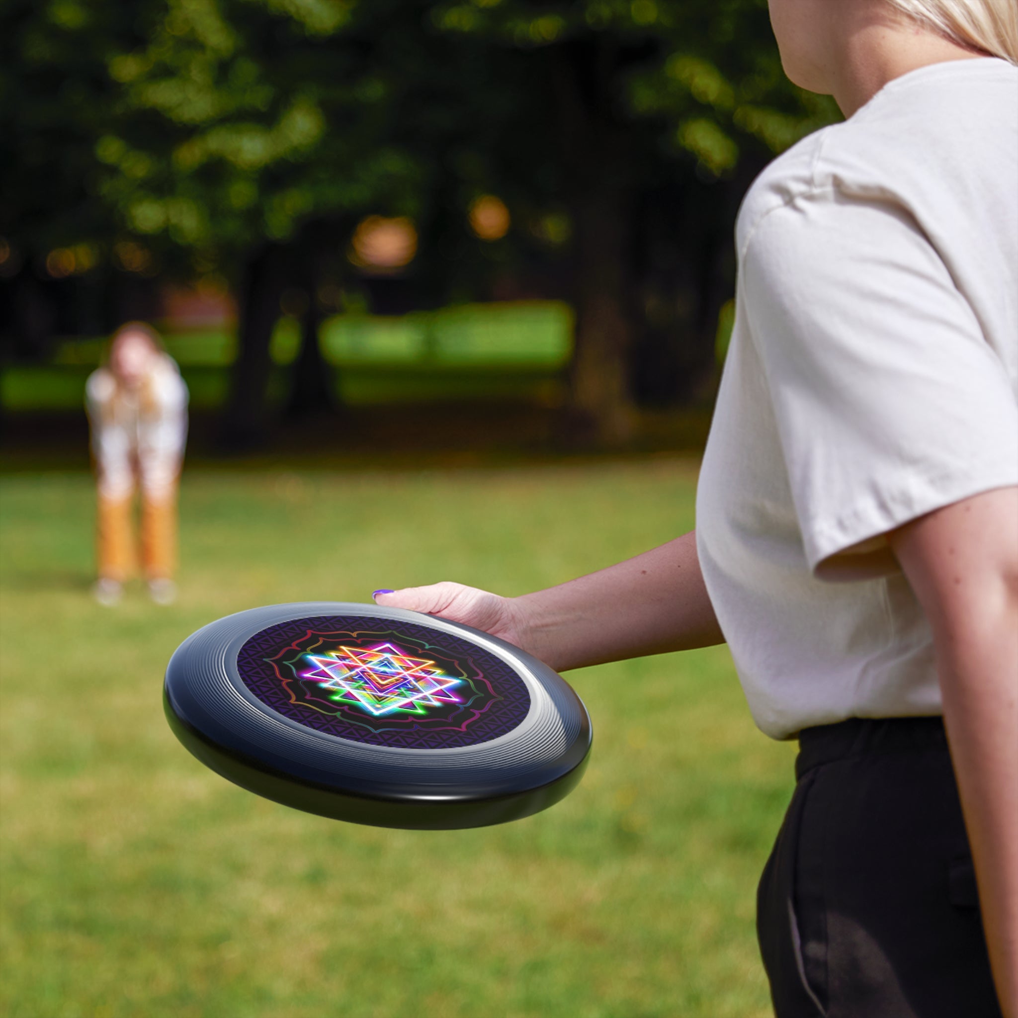 Colorful Mandala Wham-O Frisbee - Perfect for Outdoor Fun & Games
