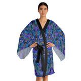 Bohemian Long Sleeve Kimono Robe - Vibrant Mandala Design