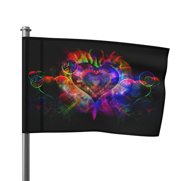 Jumbie Love Flag Single Sided Heart v1