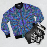 Artistic Men's Bomber Jacket - Vibrant Kaleidoscope Design