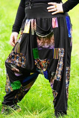 Bamboo & Velvet Jumbie Djinni - Harem Pants : ANUBIS