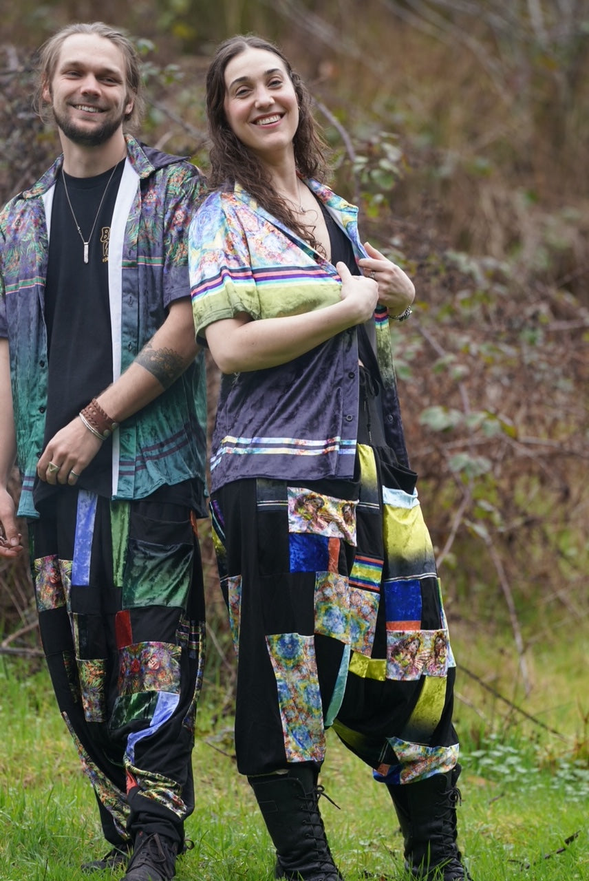 Bamboo & Velvet Jumbie Djinni - Harem Pants : EARTH