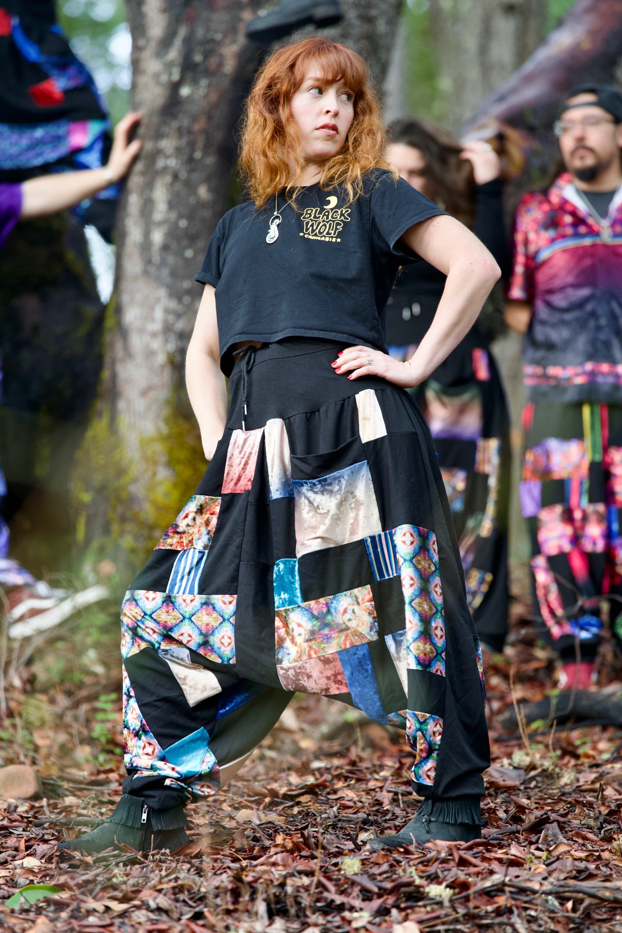 Bamboo & Velvet Jumbie Djinni - Harem Pants : OWL