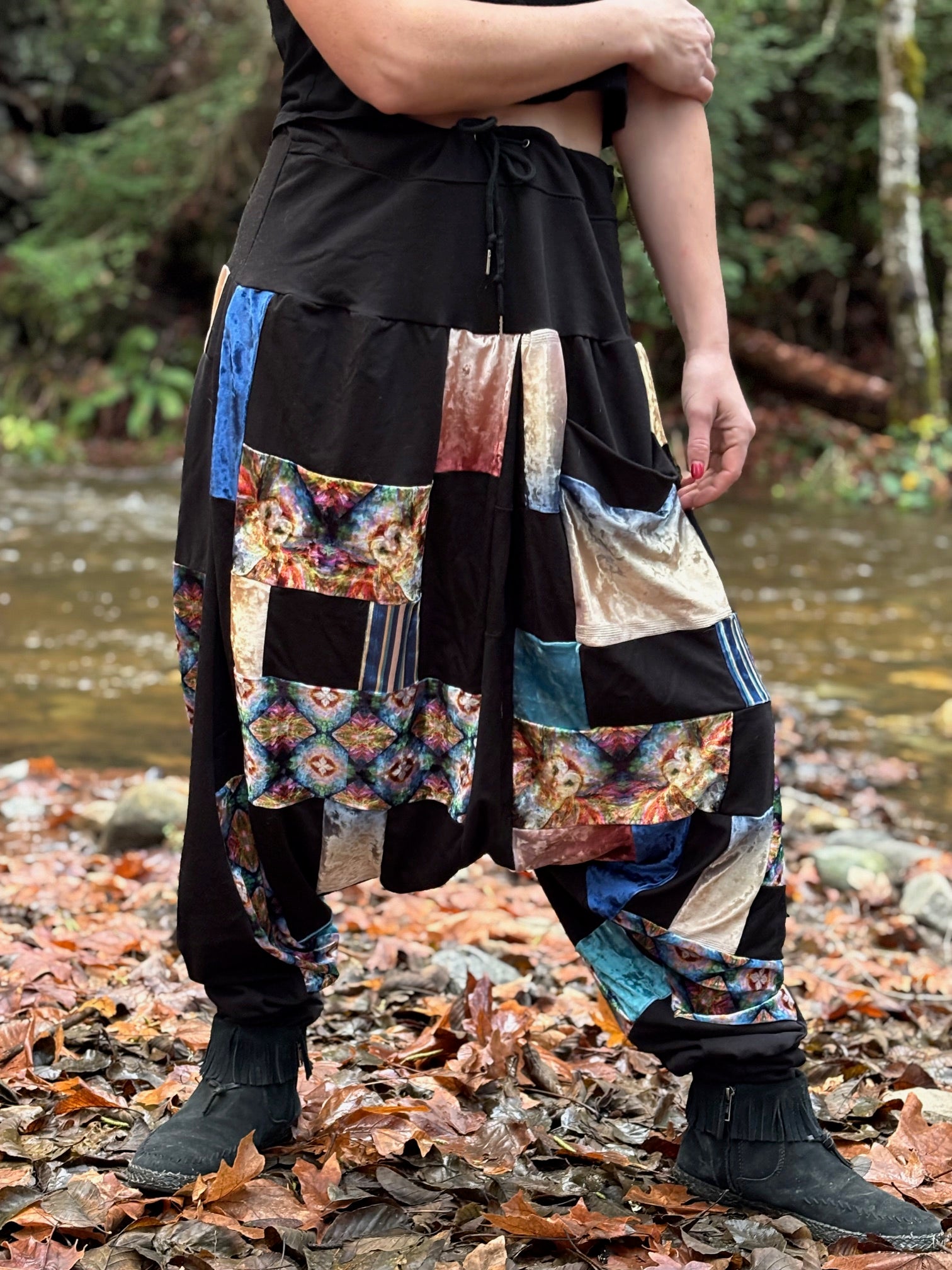 Bamboo & Velvet Jumbie Djinni - Harem Pants : OWL