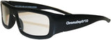 ChromaDepth 3D glasses, black hard plastic frame