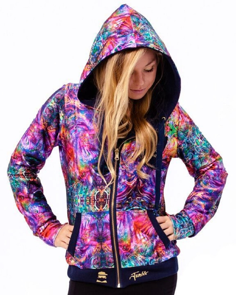 Women's Reversible Hoodie - Abstract