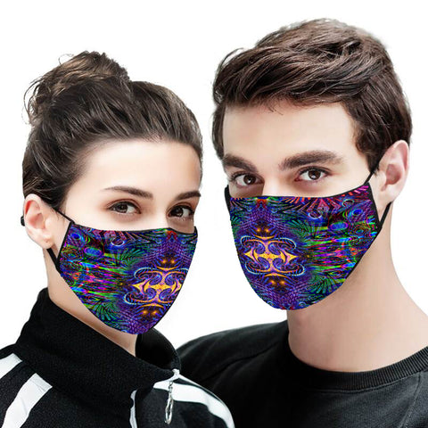 Abstract Remix Version 4 Face Mask
