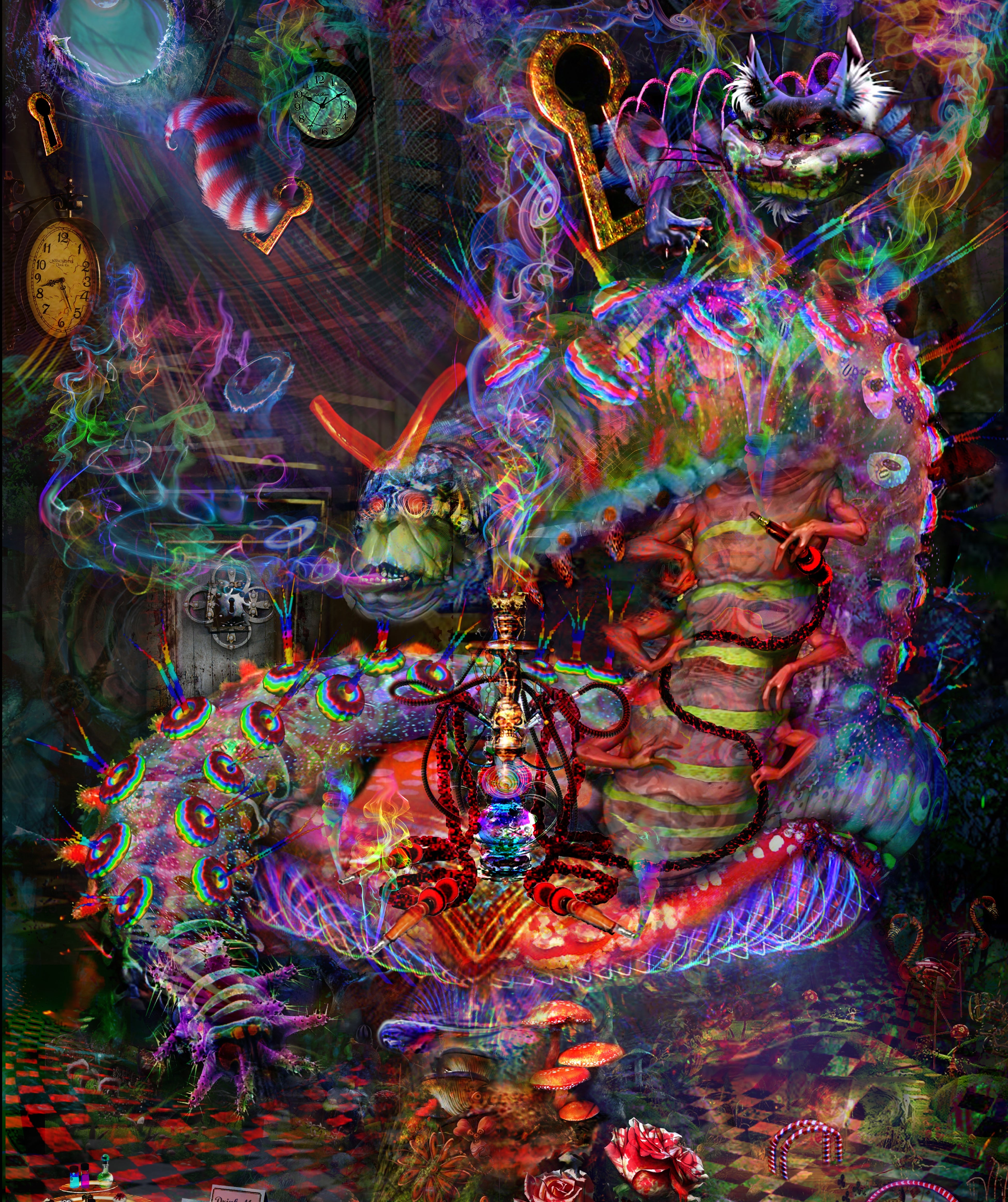 Wonderland Caterpillar Blanket