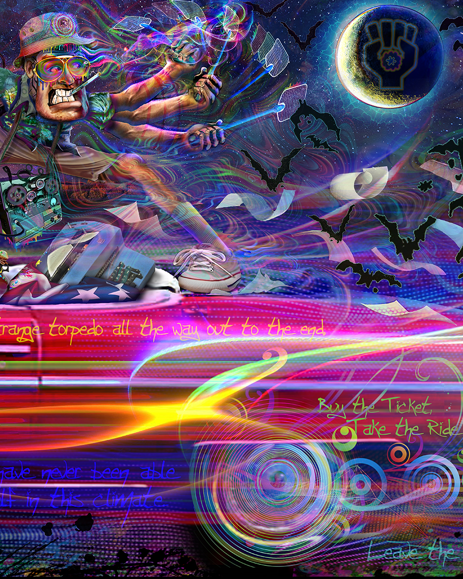 12x29” Limited Edition Bat Country Aluminum Art Print