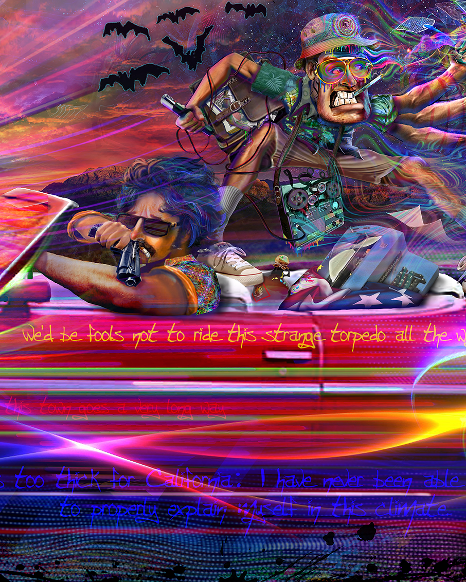 12x29” Limited Edition Bat Country Aluminum Art Print