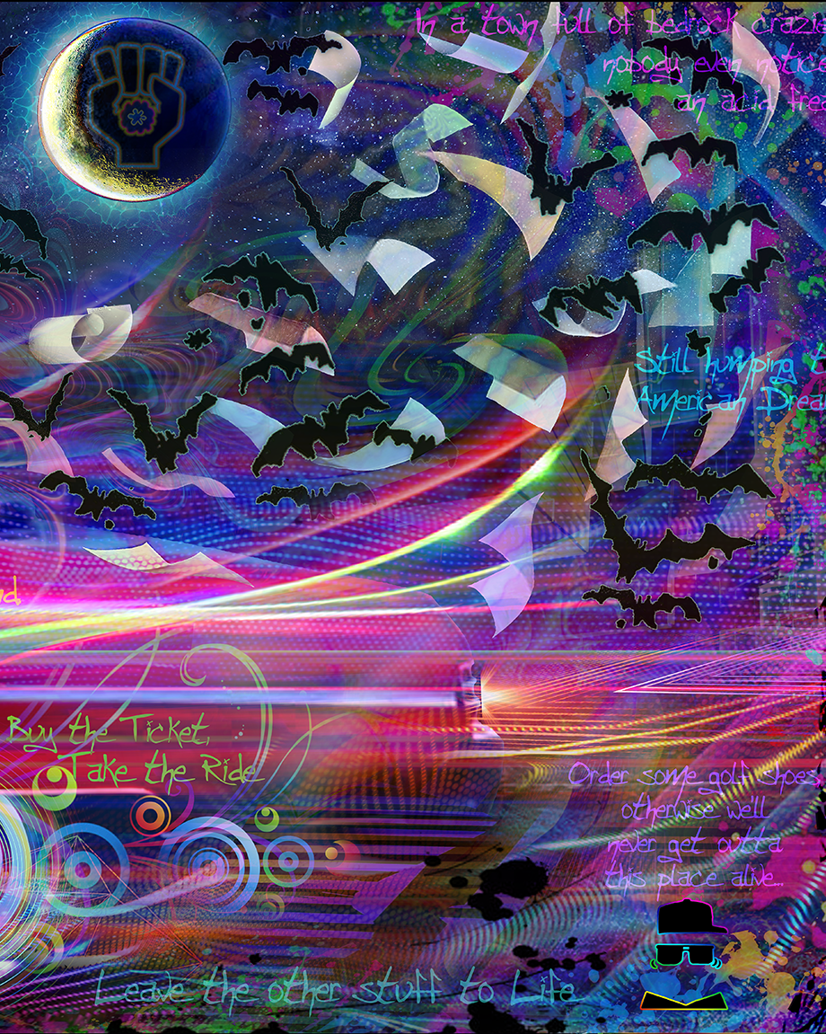 12x29” Limited Edition Bat Country Aluminum Art Print