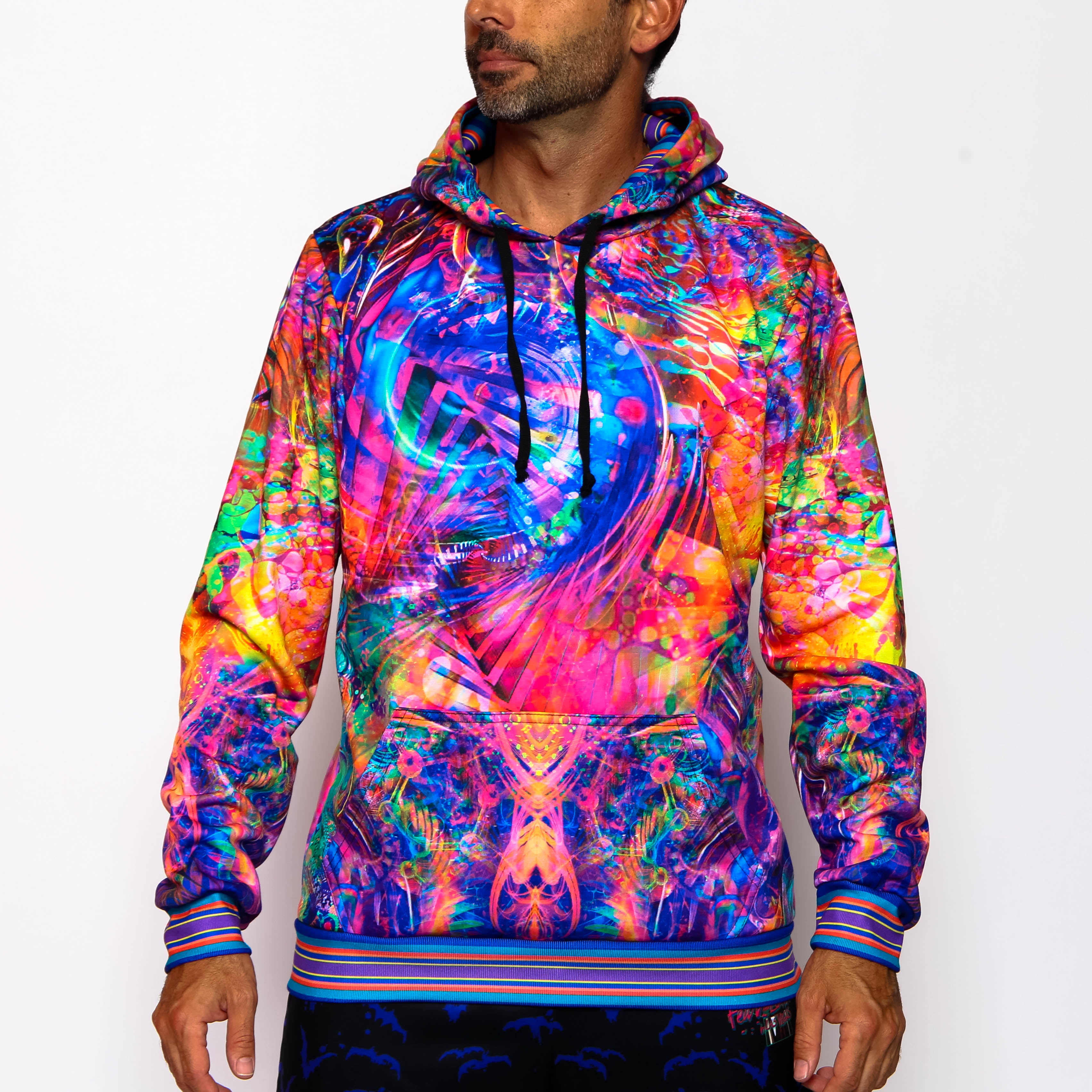 Abstract Pullover Hoodie