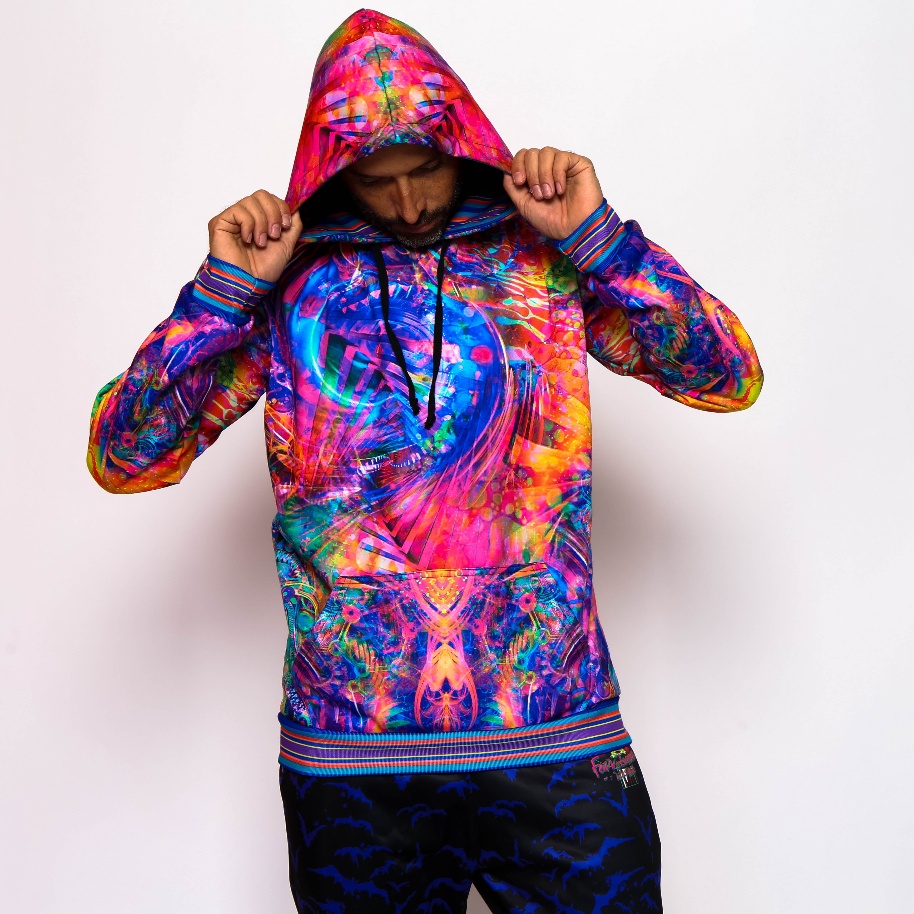 Abstract Pullover Hoodie