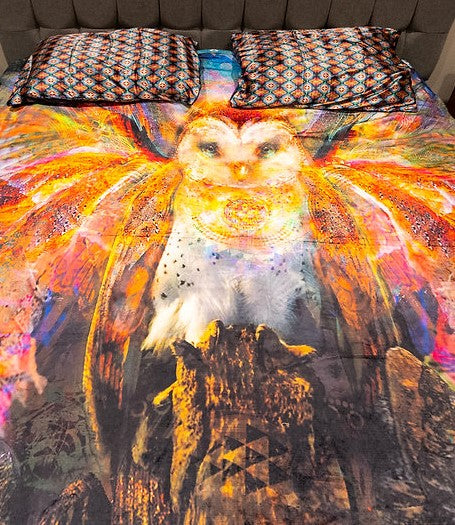 Owl King Size Double Sided Blanket