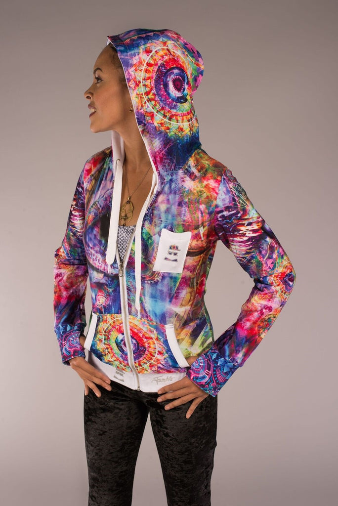 Mens Hoodie Jacket Full Sublimation Jacket Hoodie with Side Pockets