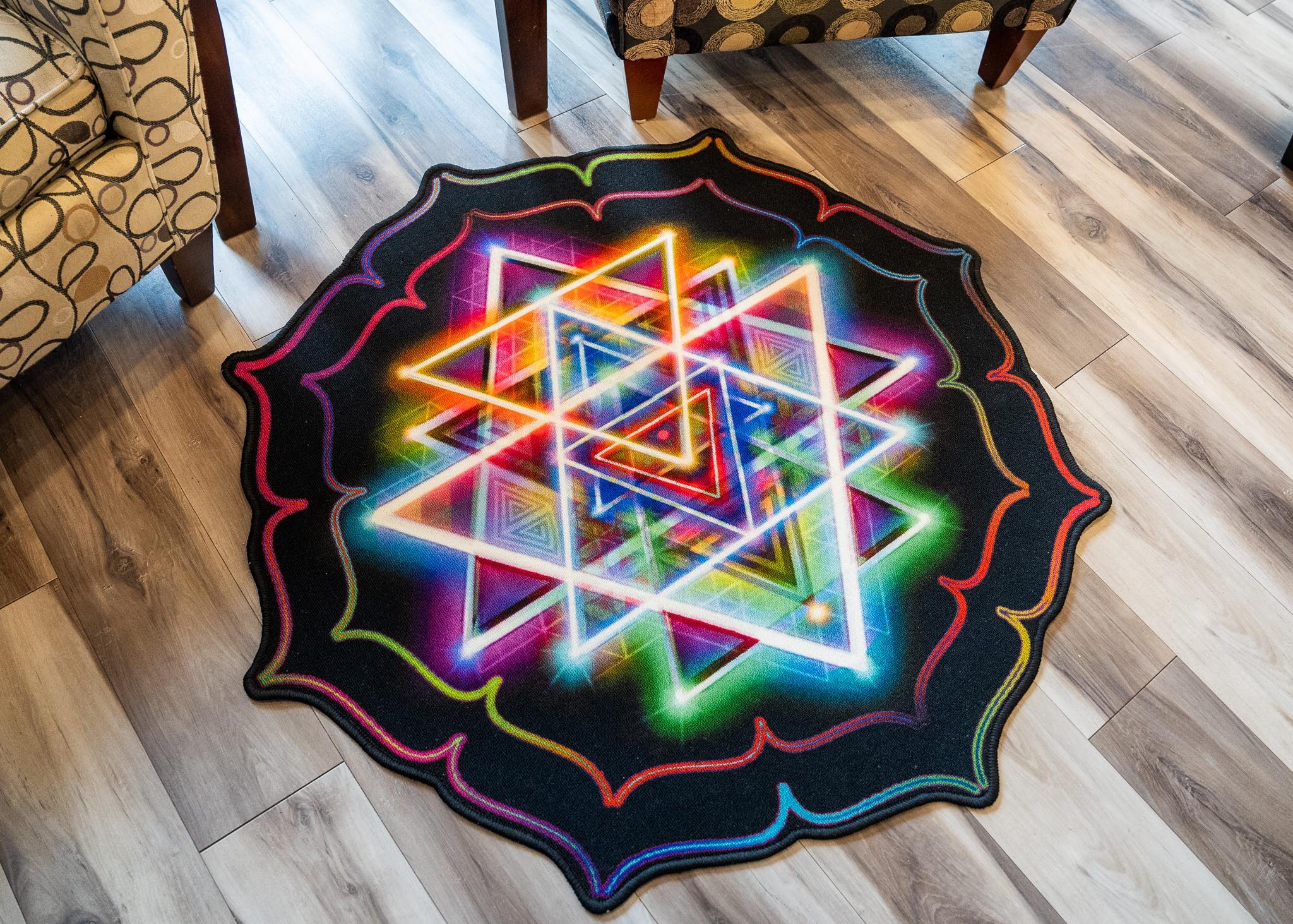 Shri Yantra Premium Rug 4x4'
