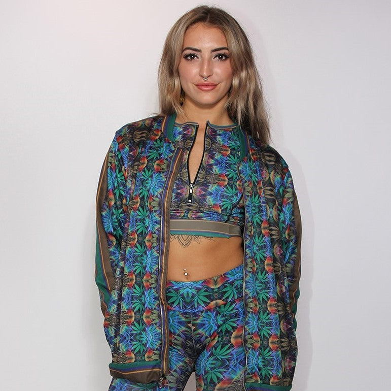 Sweet Leaf Bomber Jacket